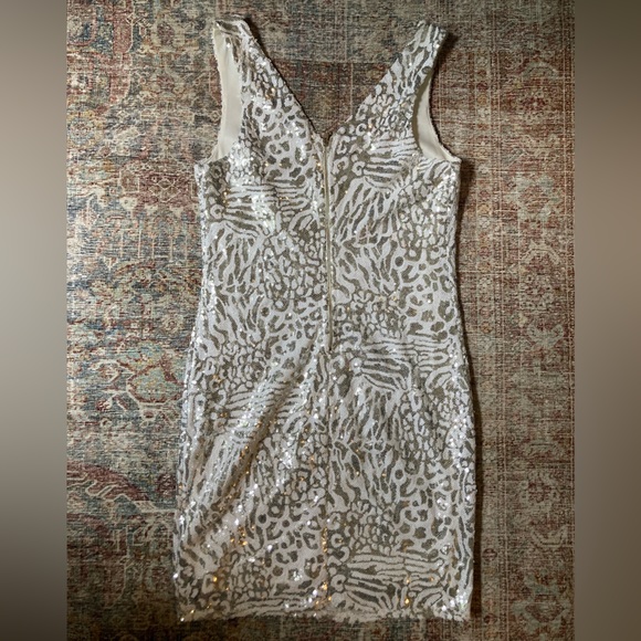 NWOT Sequin Animal Print Dress, Size Small - Picture 4 of 5